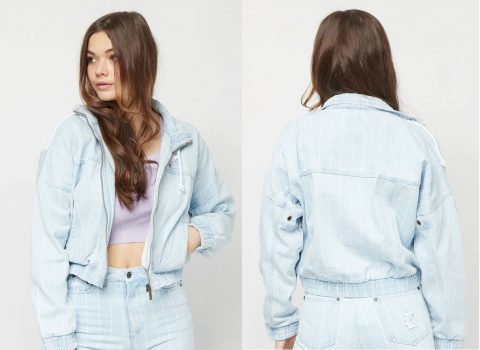 Signature Pinstripe Denim Jacket