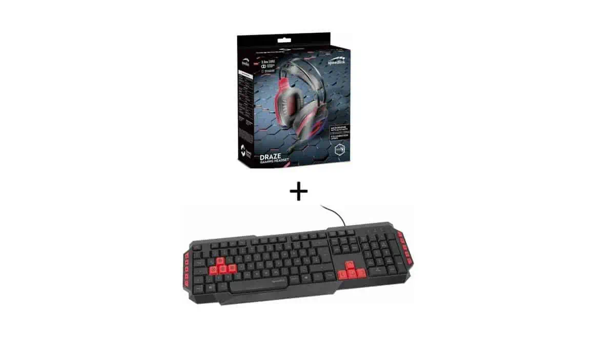 Speedlink Bundle: Speedlink DRAZE Gaming Headset mit LED Beleuchtung + Ludicium Gaming Tastatur für 17,99 € inkl. Versand statt 27,25 €