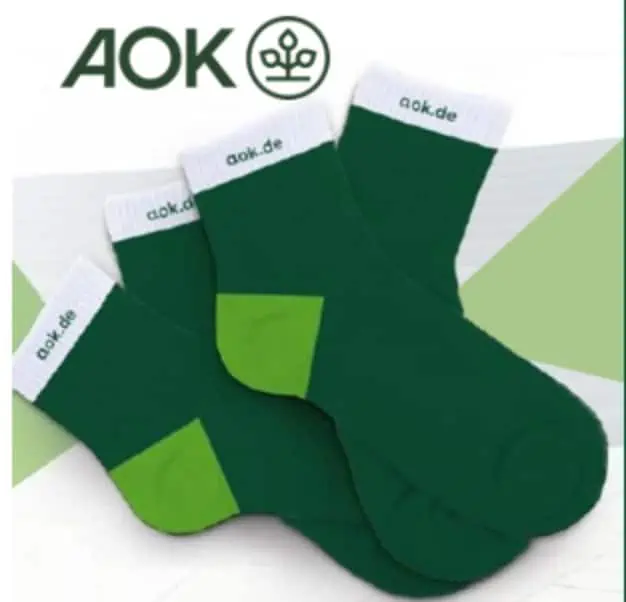 Gratis:  AOK BAYERN Funktionssocken 🧦
