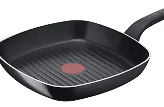 Tefal B55540 Easy Cook Clean Grillpfanne 26 x 26 cm Antihaftversiegelung sicher Thermo Signal stabiler Boden ideale Form gesundes Kochen Schwarz Amazon de Küche Haushalt Wohnen