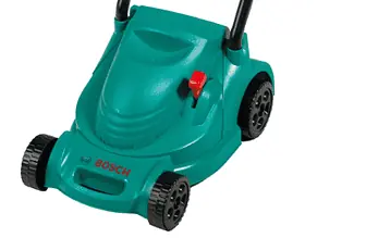 Theo Klein 2702 Bosch Rotak Rasenmaeher   Mit Knattergeraeusch beim Fahren   Spielzeug fuer Kinder ab 1