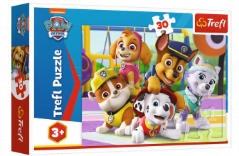 Trefl 18286 30 Teile Puzzle PAW Patrol mit hochwertigem Druck für Kinder ab 5 Jahren Colourful  Ama