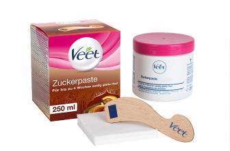 Veet Sugaring Zuckerpaste mit Arganöl zur Haarentfernung für spürbar glatte Haut für bis zu 4 Wochen