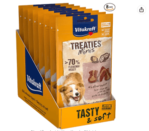 Vitakraft Hundesnack Treaties Minis Leberwurst 8X 48G Amazon.de Haustier