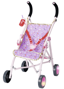 Zapf Creation 829950 Baby Born Happy Birthday Deluxe Buggy Zusammenklappbarer Puppenwagen Mit Gurt