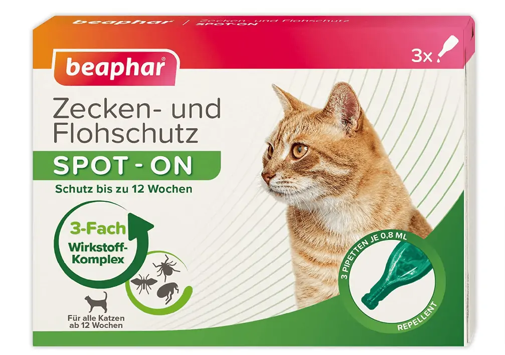 beaphar Zecken- und Flohschutz Spot On für Katzen ab 6,22€ inkl. Prime-Versand (statt 11,90 €)