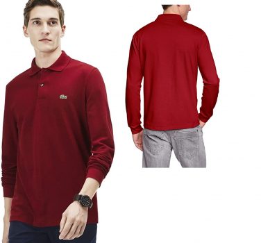 lacoste langarm polo