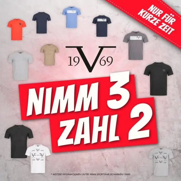 SportSpar: 19V69 Versace 3 für 2 Aktion