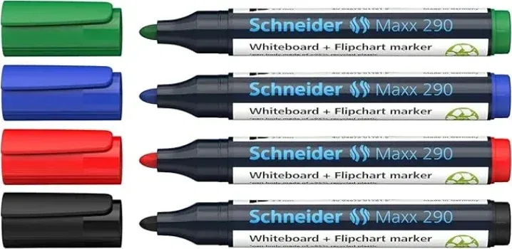 4er-Pack Schneider Whiteboard Marker 290