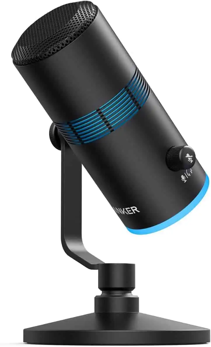 Anker PowerCast M300 USB-Mikrofon (Kondensator, Niere, 96kHz/24bit, USB-C, Direktmonitoring, optionale RGB-Beleuchtung) für 29,99 € statt 69,99 €