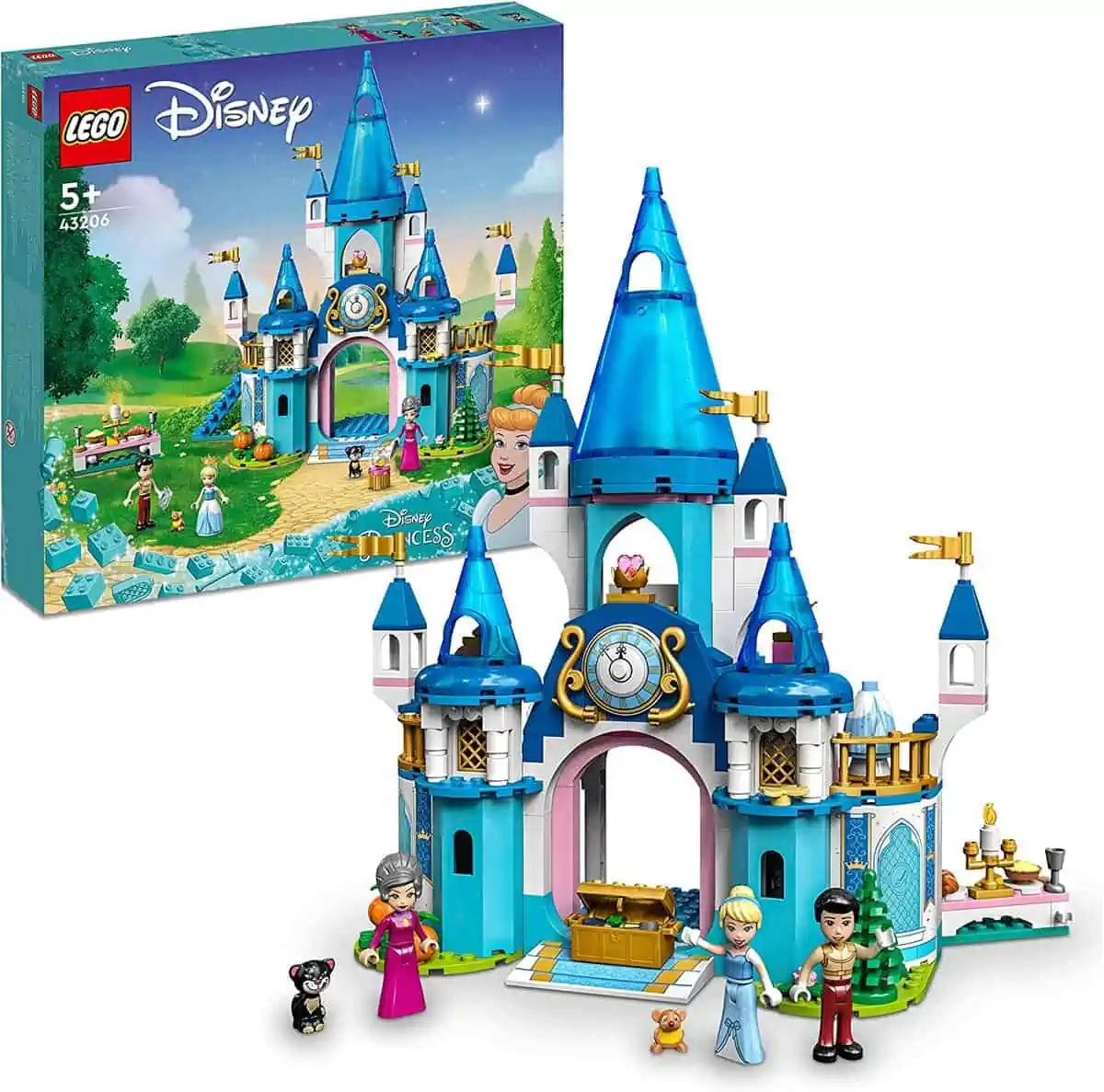LEGO Disney Princess – Cinderellas Schloss (43206) für 44,99 € inkl. Versand statt 55,19 €