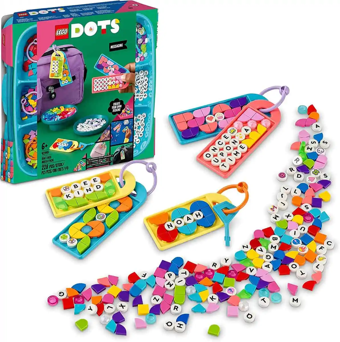 LEGO 41949 DOTS Taschenanhänger Bastelset für 16,23 € [Prime] statt 23,20 €