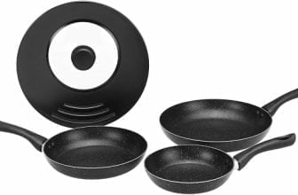 Amazon Basics 4 teiliges Bratpfannen Set e1657624916429