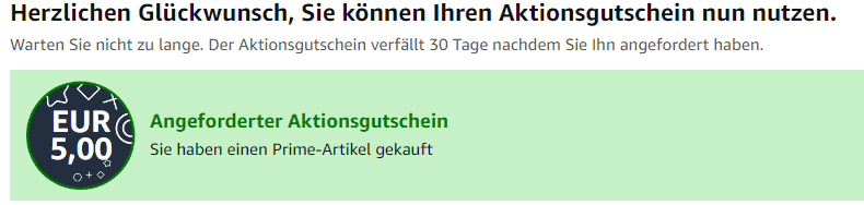 Amazon Prime: 5,00 € Rabatt ab 20,00 € [berechtigte Accounts]