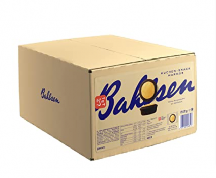 Bahlsen Kuchen Snack Marmor Grosspackung mit ca. 55 Dessertpackungen à 275 g einzeln verpackte M