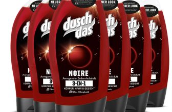 Duschdas 3 in 1 Körper Haare Gesicht Noire Duschbad mit anregendem Zedernholzduft dermatologisch getestet 250 ml 6 Stück Amazon de Beauty