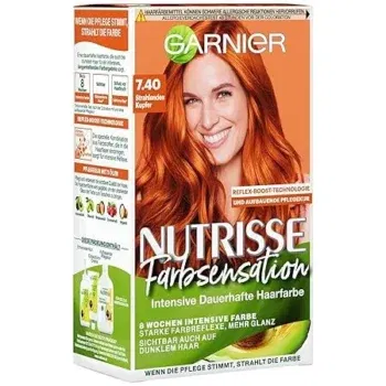 Garnier Nutrisse Pflegende Intensivtönung mit nährenden Fruchtölen 7.40 Strahlendes Kupfer (Rot)