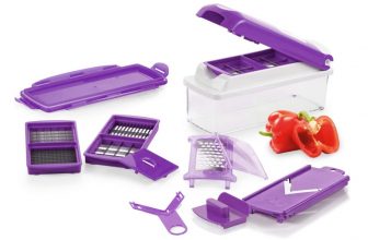 Genius Nicer Dicer Plus Set Teile in lila Gemüse Schneider für Würfel