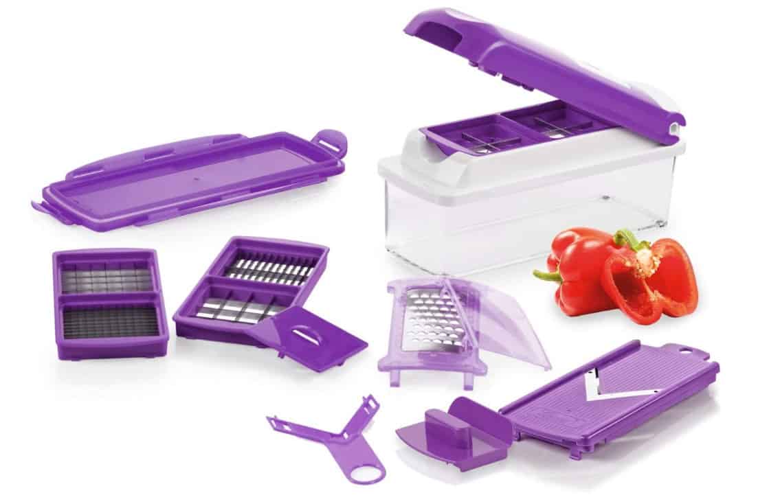 Genius Nicer Dicer Plus Set Teile In Lila Gemüse Schneider Für Würfel