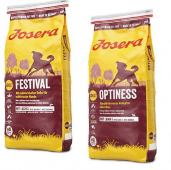 JOSERA 1 x 15 kg Hundefutter Super Premium Trockenfutter fuer ausgewachsene Hunde Sorte Festival oder Optiness MHD 01 2022 – Dealclub de