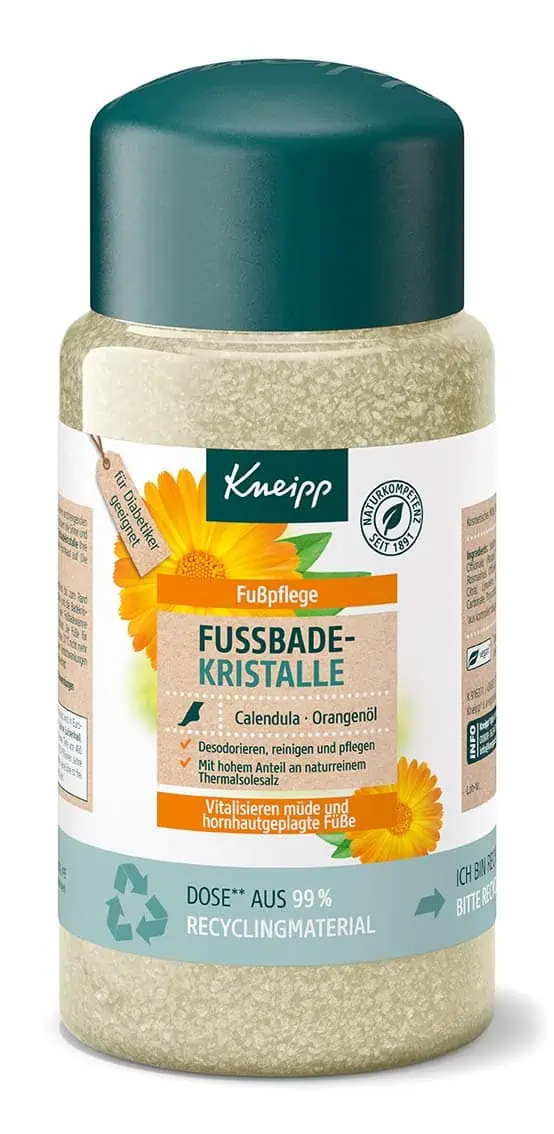 Kneipp Calendula & Orangenöl Desodorieren Fussbadekristalle 600g für 3,58 € inkl. Prime-Versand