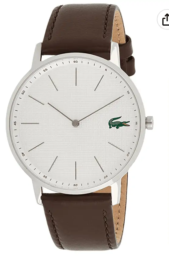 Lacoste Herren Analog Quarz Armbanduhr Moon mit Lederband für 68,21 € inkl. Prime-Versand (statt 103,89 €)