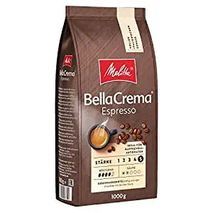 Melitta BellaCrema Espresso Ganze Kaffeebohnen Stärke 5 1 KG ab 10,39 € inkl. Prime-Versand