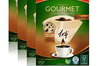 Melitta Filtertüten 1x4 80 Gourmet intense naturbraun Aroma 4er Pack 4 x 1 Stück   Amazon.de  Küc
