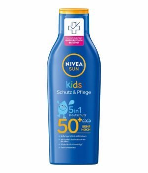 NIVEA SUN Kids Schutz Pflege Sonnenmilch LSF 50 e1657689743830