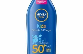 NIVEA SUN Kids Schutz Pflege Sonnenmilch LSF 50 e1657689743830