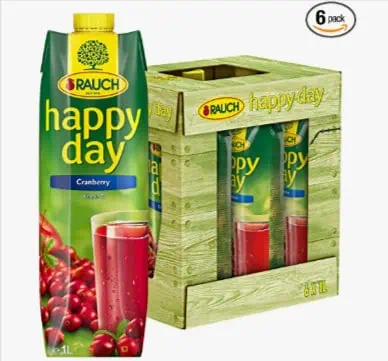 Rauch Happy Day Cranberry, 6er Pack (6 x 1 l) ab 8,05 € inkl. Prime-Versand (statt 11,94 €)