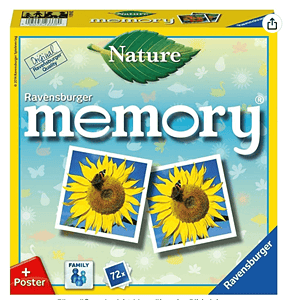 Ravensburger 26633 Nature Memory Der Spieleklassiker Für Alle Natur Fans Merkspiel Für 2 8 Spiel