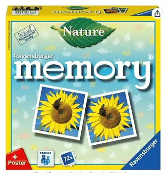 Ravensburger 26633 Nature Memory der Spieleklassiker für alle Natur Fans Merkspiel für 2 8 Spiel