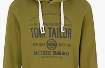 TOM TAILOR Herren Hoodie mit Logo Print 1020918 29003 Olive Branch Green M Amazon de Bekleidung