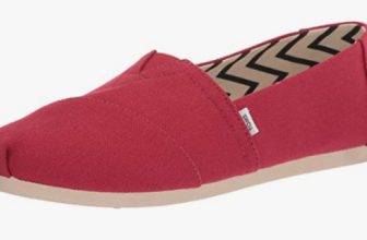 TOMS Damen Alpargata aus recycelter Baumwolle Flache Slipper ROT EU Amazon de Fashion