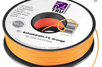 TRU Components 1567898 Schaltdraht Yv 1 x 0.20mm² Blau 50m   Amazon.de  Baumarkt