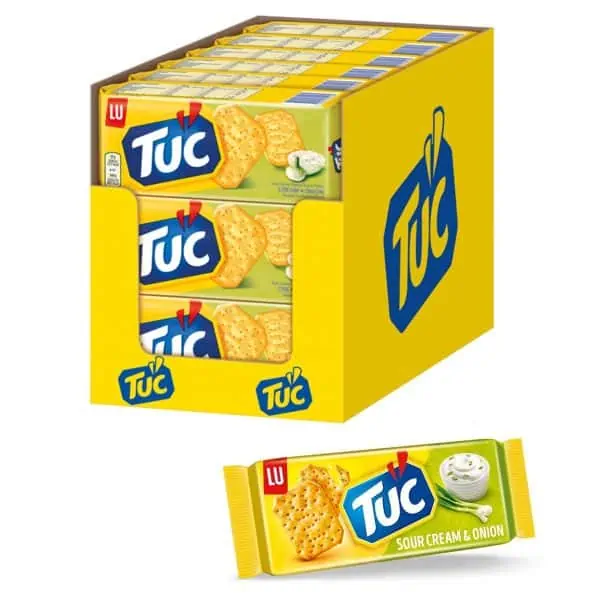 TUC Sour Cream & Onion 18er Pack (18 x 100g) für 11,99 € inkl. Prime-Versand