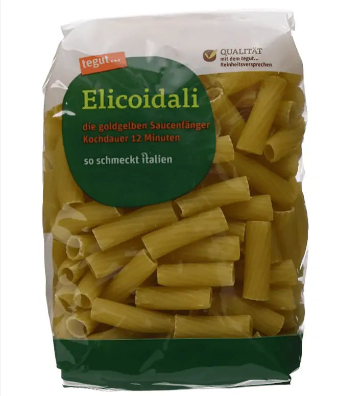 Tegut Italienische Nudeln Elicoidali, 20er Pack (20 x 500 g) für 17,80 € inkl. Prime-Versand