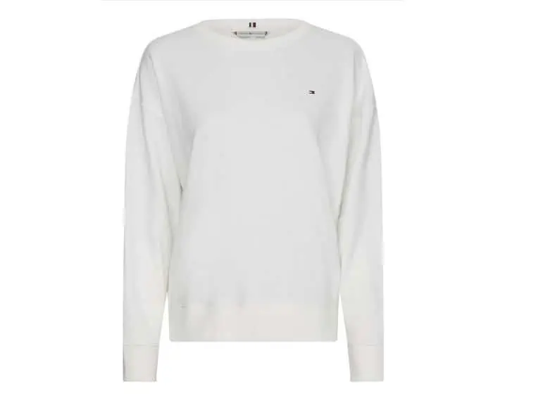 Tommy Hilfiger Damen Relaxed Open-nk Sweatshirt (Gr. XXS bis 3XL) für 24,79 € [Prime] statt 43,32 €