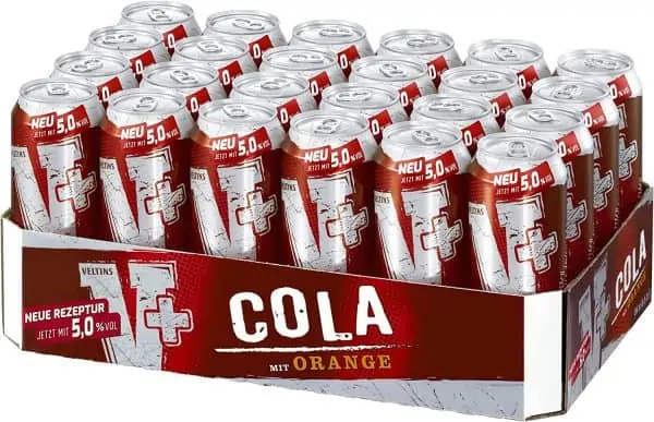 Veltins V+ Cola Biermischgetränk 24er Pack (24 x 0.5 l Dose) für 14,99 € inkl. Prime-Versand zzgl. 6 € Pfand