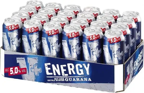 Veltins V+ Energy Biermischgetränk 24er Pack (24 x 0.5 l Dose) für 15,19 € inkl. Prime-Versand zzgl. 6 € Pfand