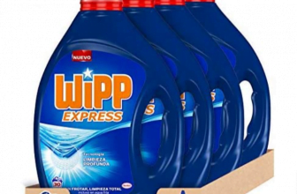 Wipp Express Flüssigwaschmittel blau 4er pack 4 x 30 Wäschen Amazon de Drogerie Körperpflege