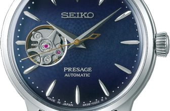 seiko presage mechanik automatic blue moon open heart ssa785j1