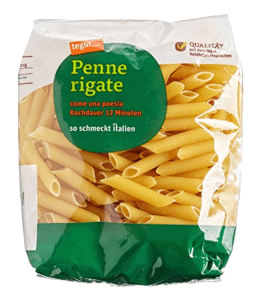 Tegut... Italienische Nudeln Pasta Penne Rigate Teigware Aus 100 Hartweizengriess Vorteilspack 1Er