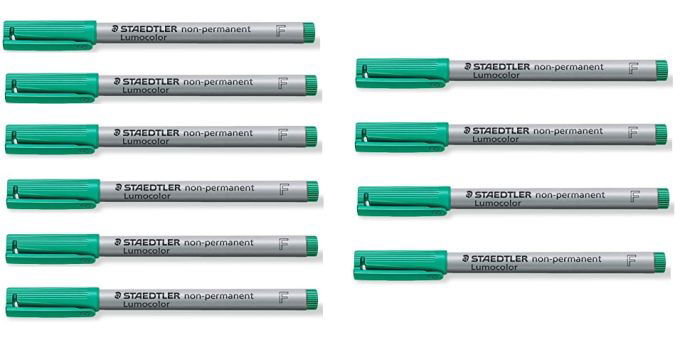 10er Pack STAEDTLER Folienstift Lumocolor