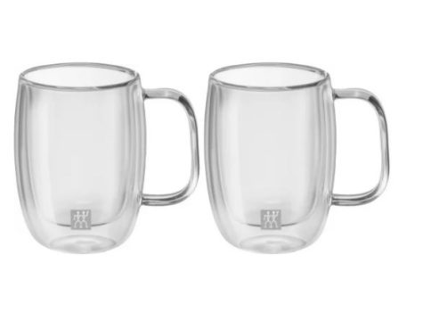 2er Set ZWILLING Sorrento Plus Espressoglas mit Henkel