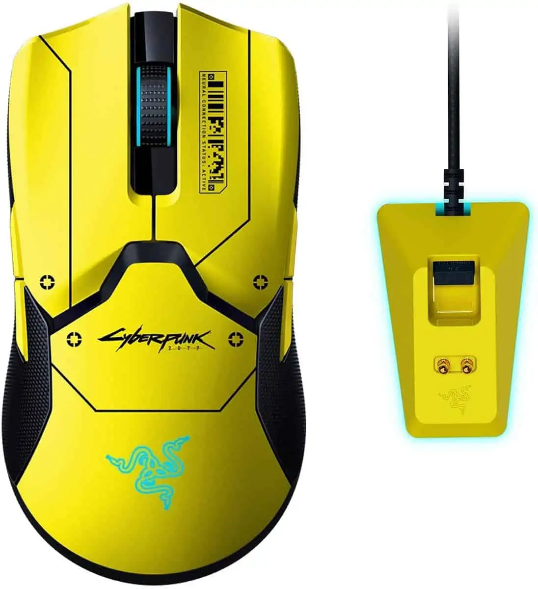 Razer Viper Ultimate mit Ladestation (Cyberpunk 2077 Edition) Gaming-Maus für 96,89 € inkl. Versand statt 138,90 €