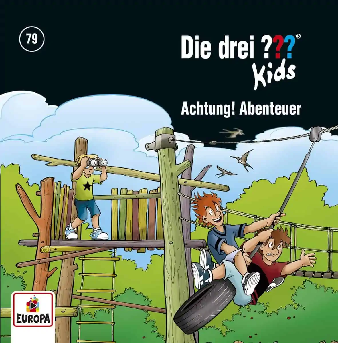 Die Drei ??? Kids CD: Folge 79 – Achtung Abenteuer für 3,99 € [Prime] statt 6,99 €