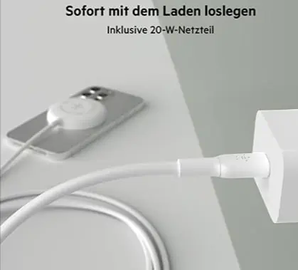 Belkin MagSafe Ladepad mit 7,5W & 2m Kabel + 20W Netzteil für 12,99 € (statt 20,00 €)