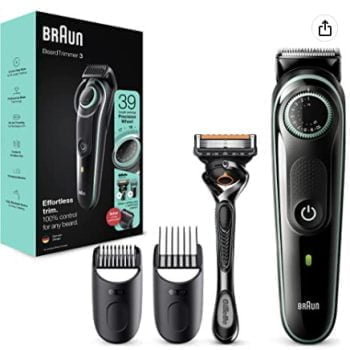 Braun Barttrimmer 3 Trimmer Haarschneider Herren Haarschneidemaschine fuer Gesichts